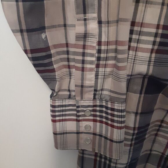 Vintage Plains Western Wear Shirt Men XL Pearl Snap Button Cowboy Ranch Rodeo - Picture 4 of 11